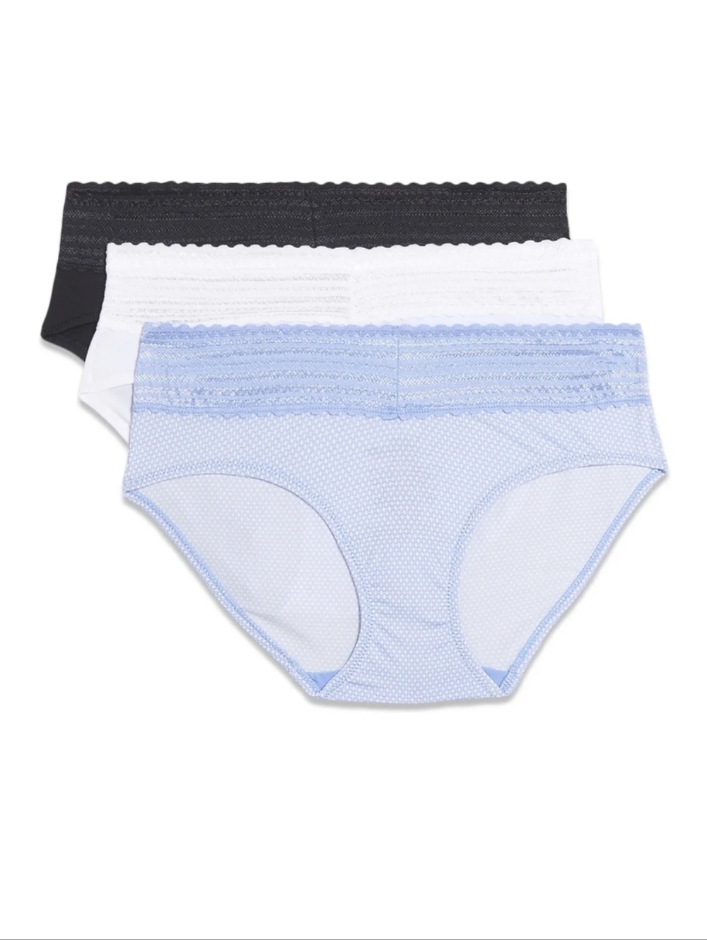 Warners® Blissful Benefits Women's Dig-Free Microfiber Lace 3-Pack Hipster